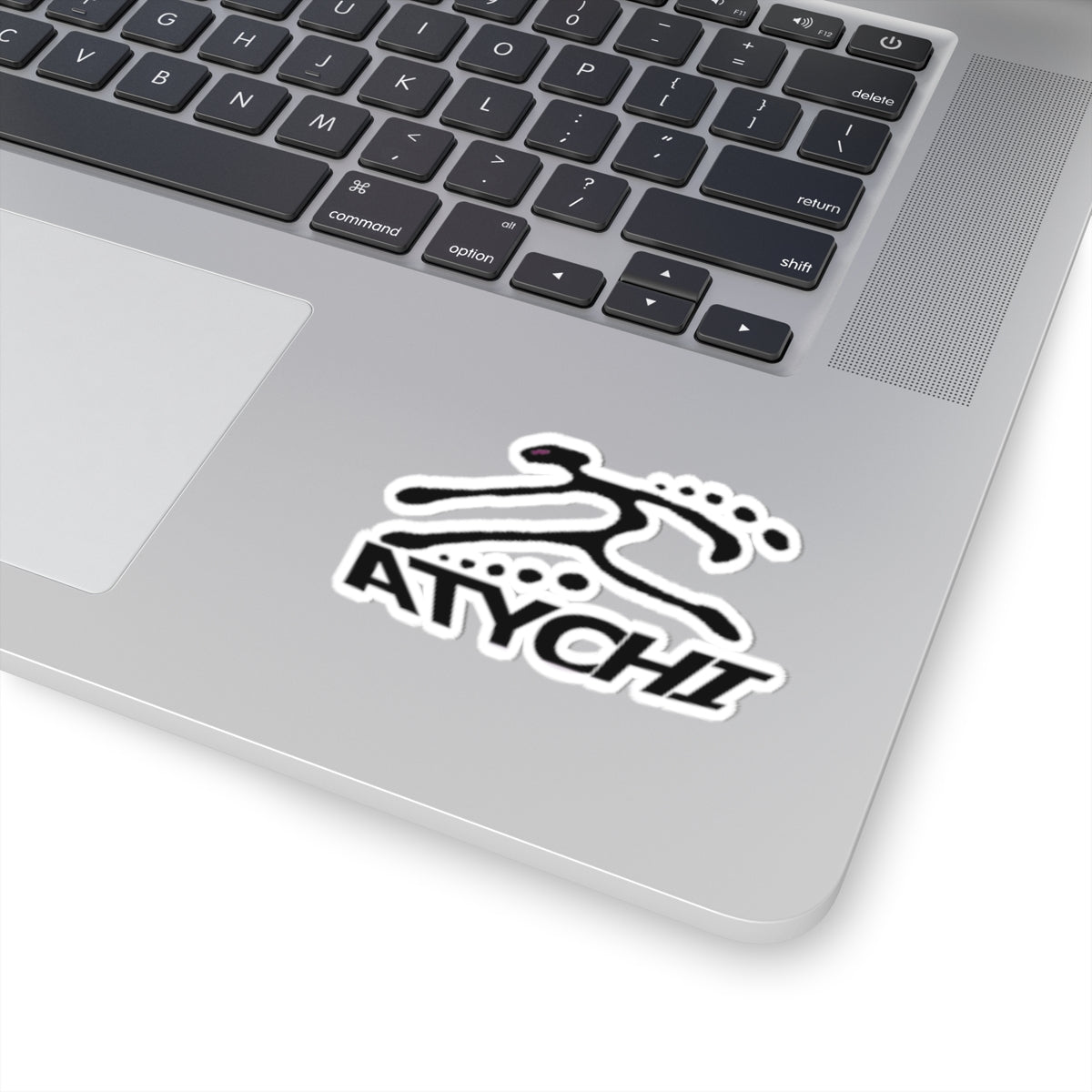 Atychí Runner Logo Kiss-Cut Sticker — Athletic Running Decal for Laptops, Water Bottles & Gear