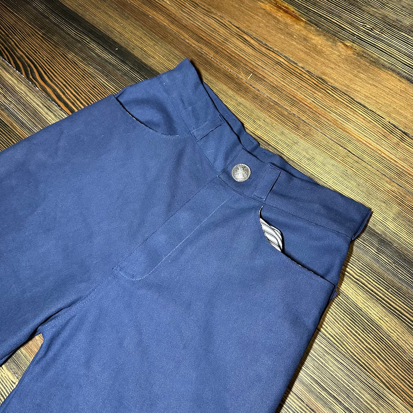 Blue canvas pants (commission)