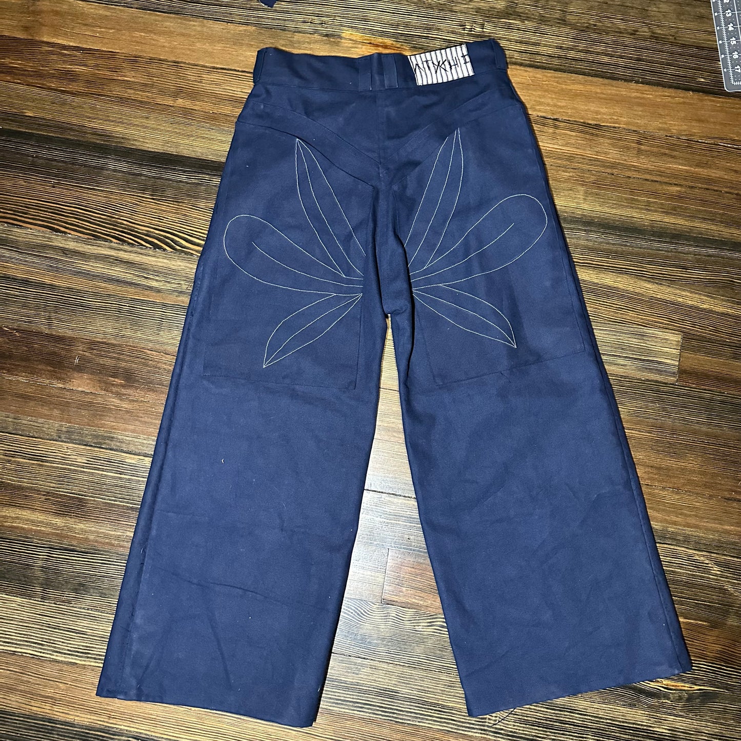 Blue canvas pants (commission)