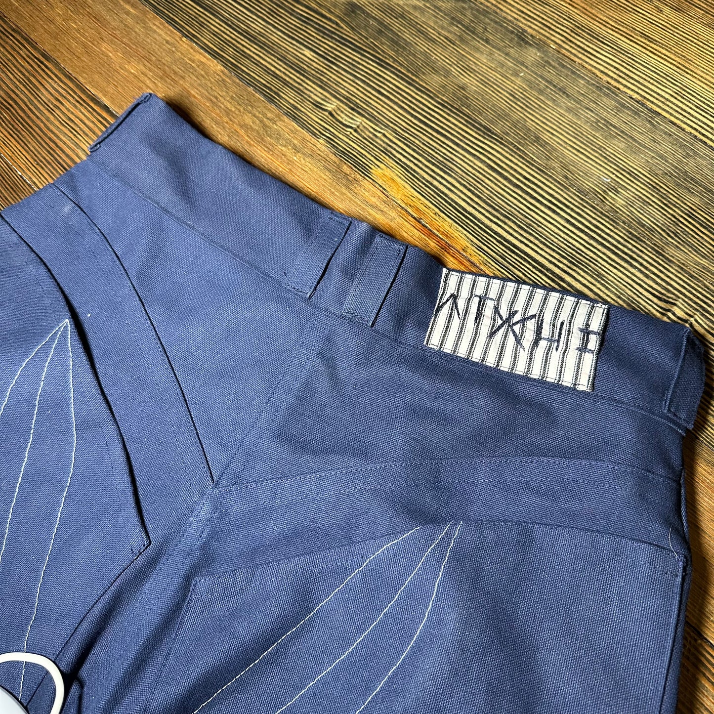 Blue canvas pants (commission)